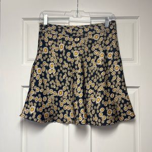 Free People Sunflower Mini Skirt size 6